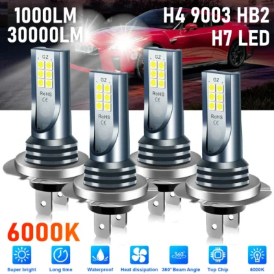 las Bombillas LED H7/H4