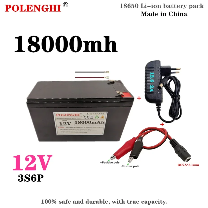 Batería de Iones de Litio 12V 18000mAh